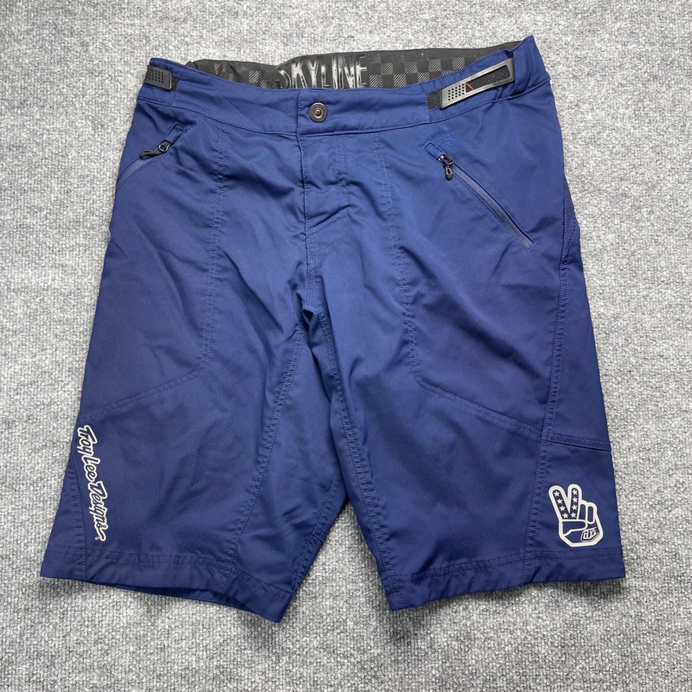 Troy Lee Designs Skyline Mens Mountain Bike Shorts Navy Blue Size 34 MTB Trail